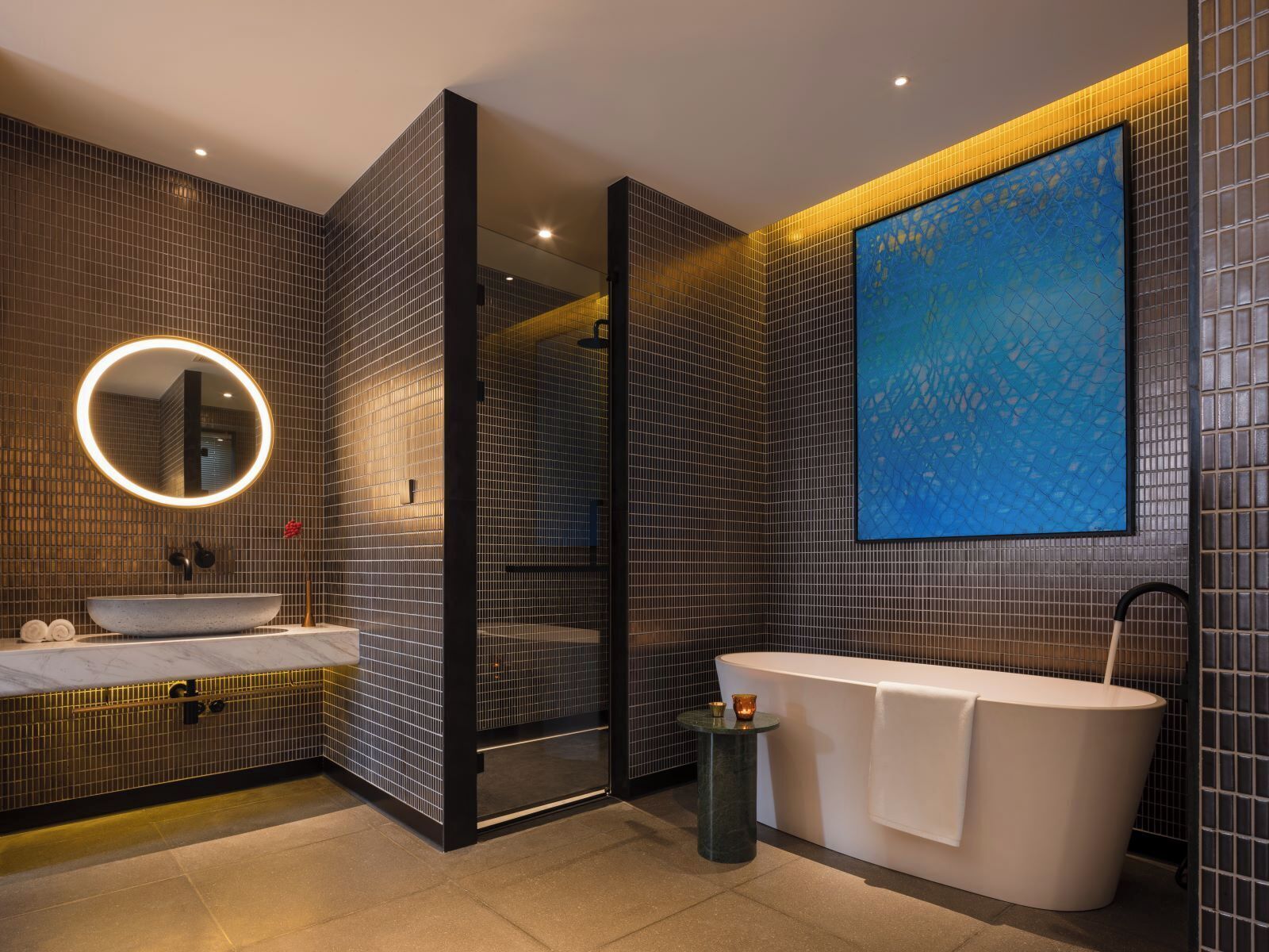 Romantic Double Room, Bathtub | Bathroom | Designer toiletries, hair dryer, bathrobes, slippers