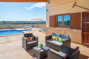 Terrace/patio - Vista Sol (es Rafal De Son Bacs) - Villa With Pool (Ariany, Illes Balears)