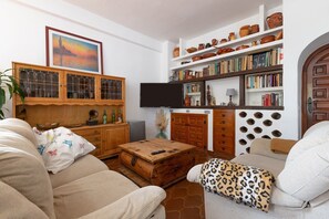 TV, fireplace - Almarchada 38 - Villa With Private Pool In Mijas (, Málaga)