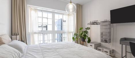 1 室のベッドルーム、アイロン / アイロン台