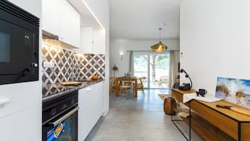 Comfort Apartment, Garden View | Private kitchen