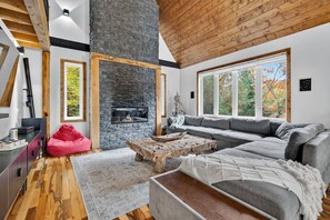 Televisión, chimenea y tenis de mesa 