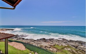On the beach, sun-loungers, beach towels