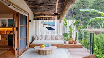 Luxury Tent, Private Pool, Garden View | Terrace/patio