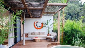 Suite Studio Exclusive, piscine privée, vue jardin | Vue sur le jardin