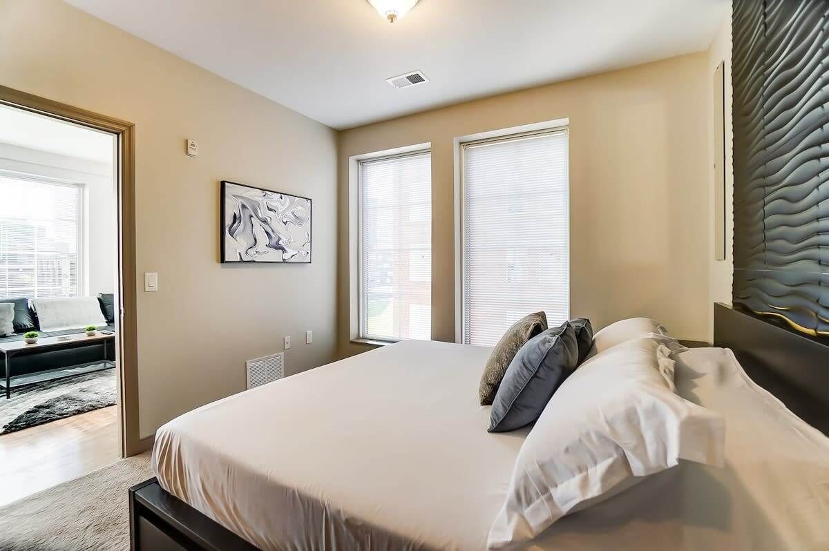 1 bedroom, desk, iron/ironing board, travel cot