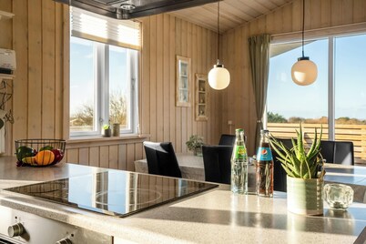 Beautiful holiday home with a lovely view of the fjord and the sea.