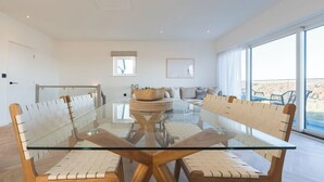 Dining - A modern costal townhouse in the scenic Bull Bay, offering stunning coastal views for up to 7 guests (Anglesey)