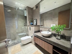 Basic Apartment, 3 Bedrooms | Bathroom - Mynt Stay zed west Residence 2 bedroom E1E213 (Sheikh Zayed City)