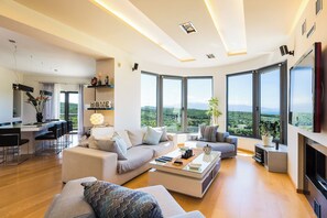 Smart TV, fireplace, table tennis