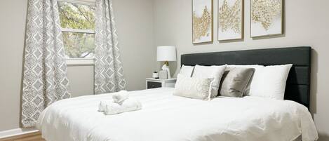 2 bedrooms, iron/ironing board, WiFi, bed sheets