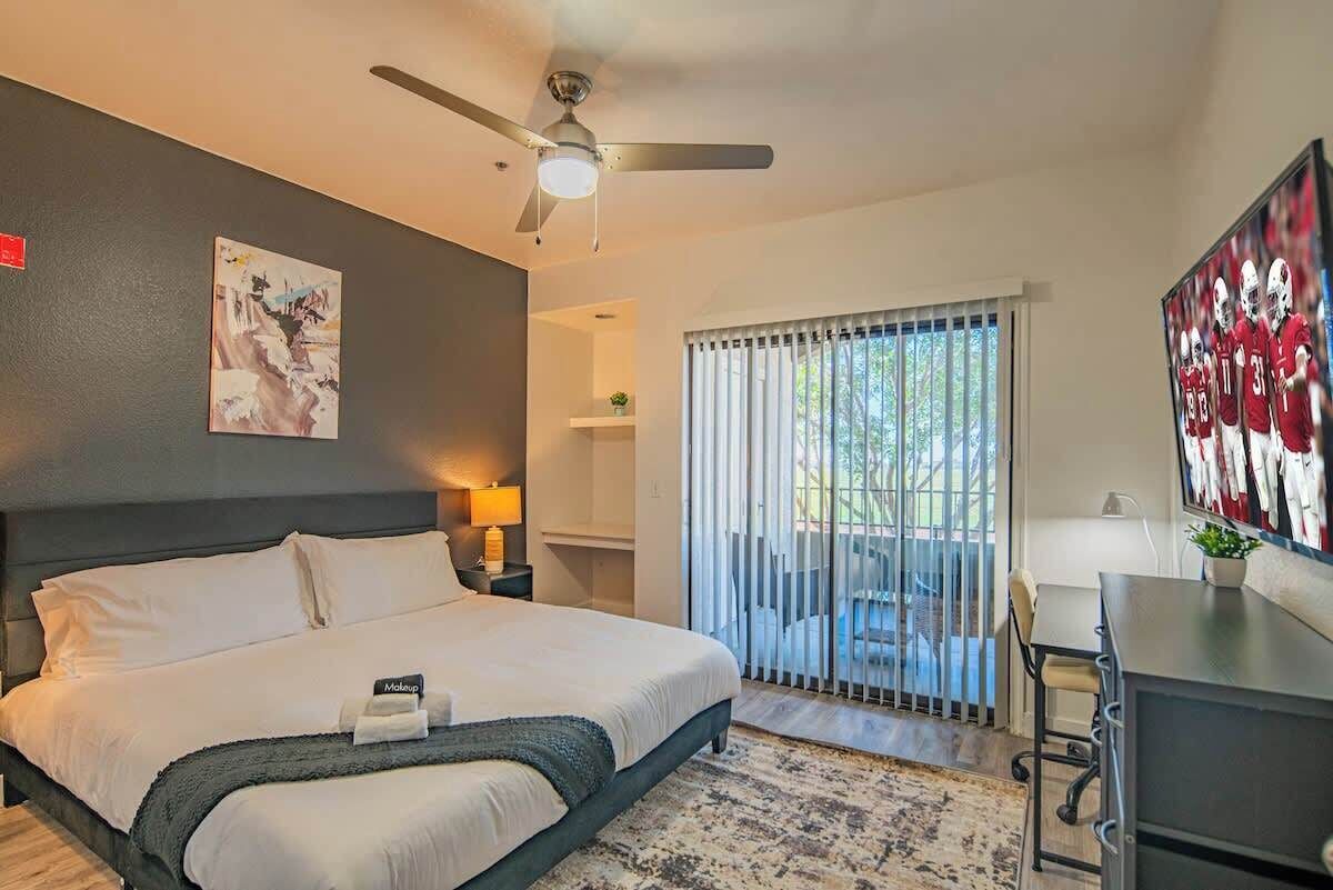 1 habitación, tabla de planchar con plancha, wifi y ropa de cama 