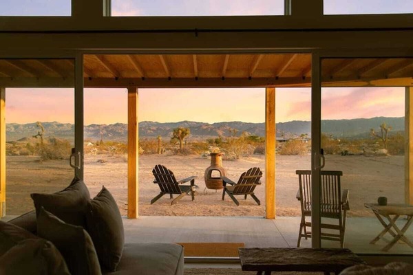 patio to enjoy the stunning sunrises