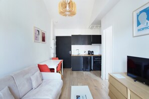 Apartment | Living area - Apartment Boulogne Facing "les Passages" (Boulogne-Billancourt)