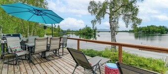 Scenic Waterfront Big Lake Home: Fish, Boat, Sled!