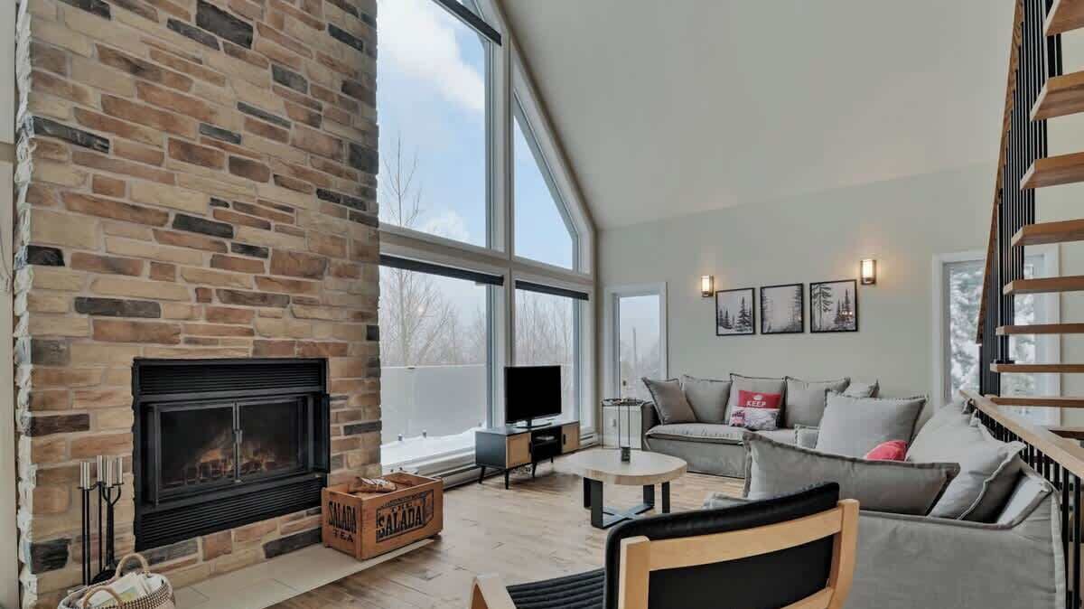 TV, fireplace, table football, offices