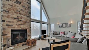 TV, fireplace, table football, offices