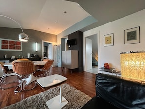 Living area - The terrace - DESIGN APARTMENTS in Turin (Torino)
