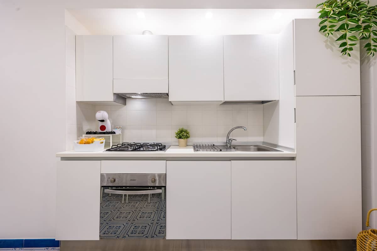 Basic-studiolejlighed - 1 dobbeltseng - balkon - bjergudsigt | Privat køkken | Køleskab, ovn, kogeplade, opvaskemaskine