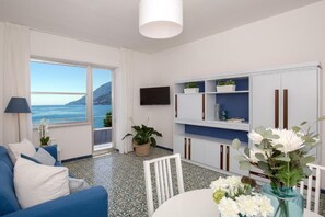 Family Apartment, 3 Bedrooms, Balcony, Sea View | Living area | Flat-screen TV - Angelina Apartments Amalfi Coast  (Maiori)