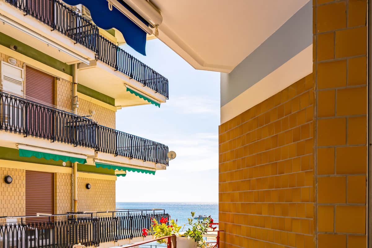 Comfort-lejlighed - 1 soveværelse - balkon - delvis havudsigt | Udsigt fra balkon