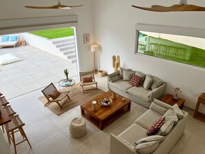 Smart TV, table football, books