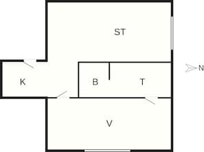 House | Floor plan - 2 Person Holiday Home in Ringkobing (Ringkobing)