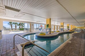Indoor pool, a heated pool