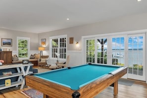 Games room - Lake Winnipesaukee Waterfront Rental in Gilford NH Private Dock Sleeps 12 (Gilford)