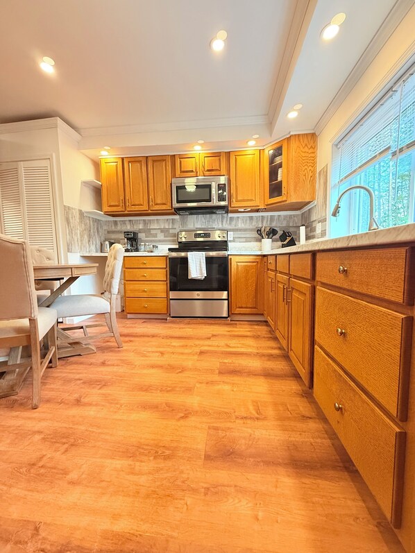 Microwave, oven, stovetop