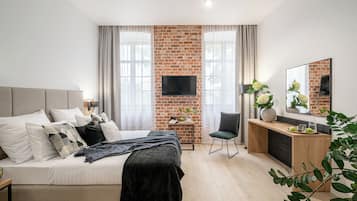 Chambre Double Standard | Bureau, fer et planche Ă  repasser, Wi-Fi gratuit, draps fournis