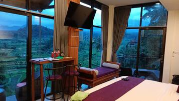 1 habitación y ropa de cama de alta calidad