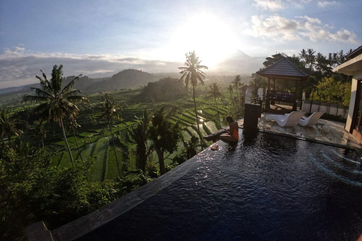 Luxe villa, 1 slaapkamer, privézwembad, uitzicht op bergen | Privézwembad