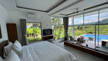 Honeymoon Villa, 1 Bedroom, Pool Access, Mountain View | 1 bedroom, premium bedding, memory foam beds, minibar