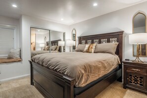 2 habitaciones, cuna de viaje, wifi gratis y ropa de cama