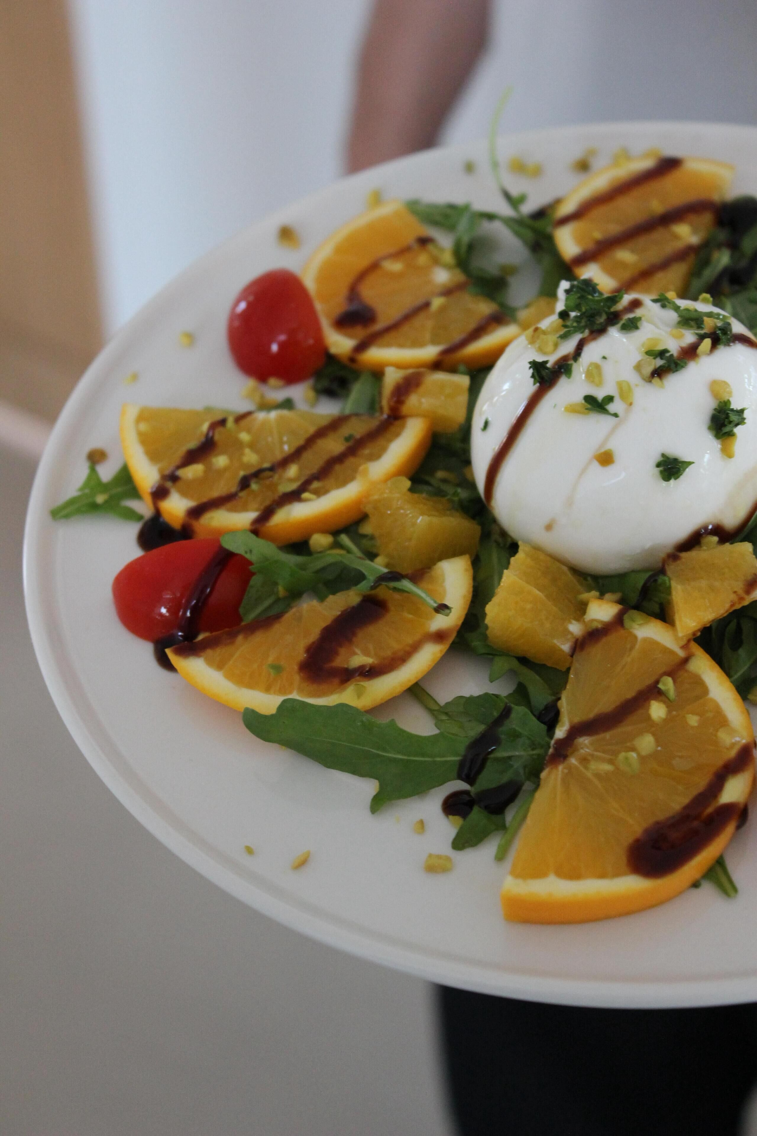 A plate of food with various ingredients.