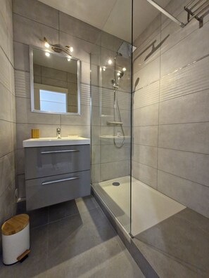 Shower, hair dryer