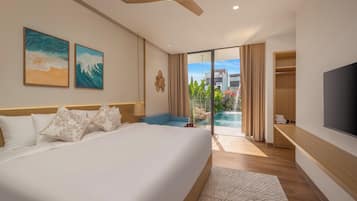 Deluxe Villa, 6 Bedrooms, Private Pool, Garden View | Pillow-top beds, in-room safe, desk, laptop workspace