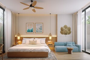 Pillow-top beds, in-room safe, desk, laptop workspace - Kim Son Pool Villa Da Nang (Da Nang)