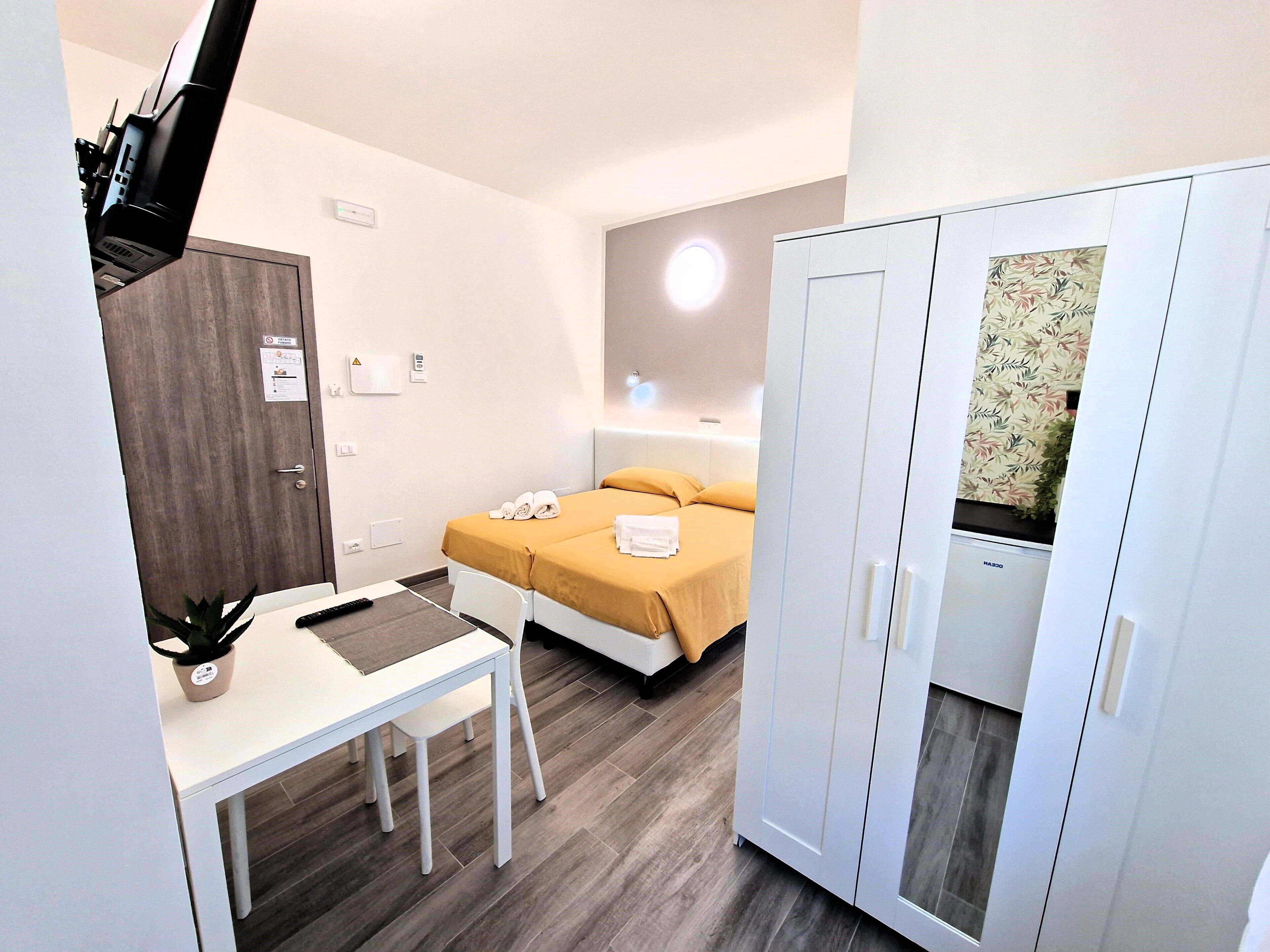 Classic-Doppel- oder -Zweibettzimmer | Bügeleisen/Bügelbrett, kostenloses WLAN