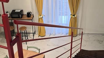 Comfort-Apartment, 1Â Doppelbett und Schlafsofa, KĂŒche | Wohnbereich