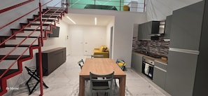 Appartement Confort, 1 lit double et 1 canapé-lit, cuisine | Cuisine privée | Machine à expresso, cafetière/bouilloire, bouilloire électrique