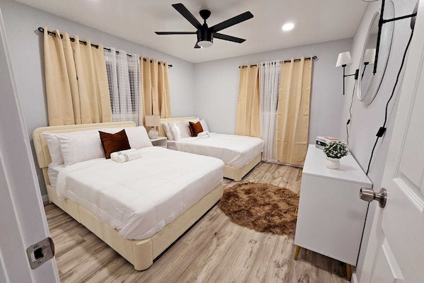 2 soverom, skrivebord, wi-fi og sengetøy