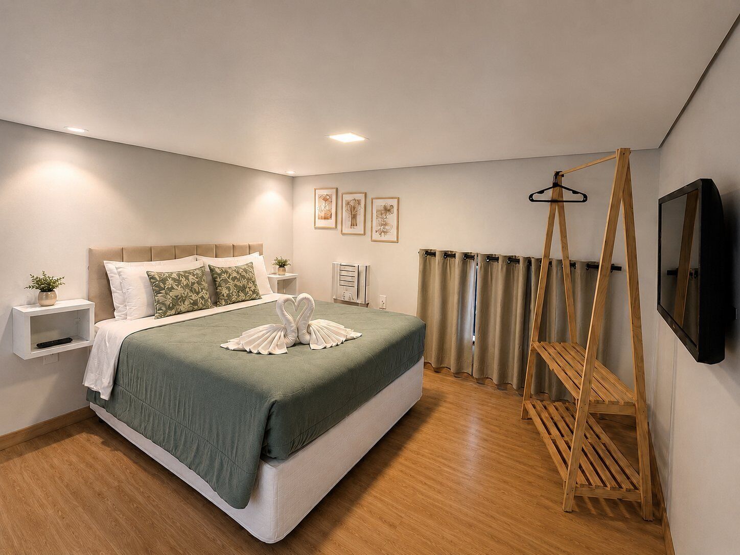 Premium bedding, Select Comfort beds, laptop workspace, WiFi (free)