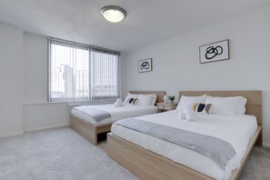 Apartment | 2 Schlafzimmer, hochwertige Bettwaren, Verdunkelungsvorhänge