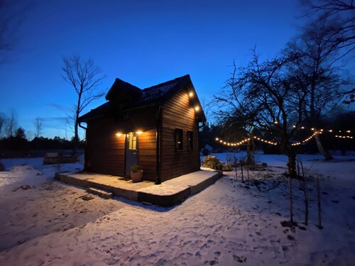 Cabin and Sauna in nature. Enjoy the traditional wood-fired sauna!