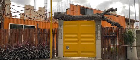 Framhlið gististaðar