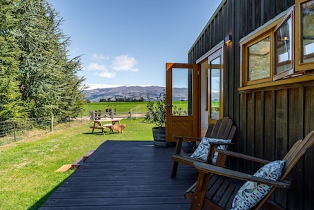 Terrace/patio. Tarras Tiny Haven • Stargaze, Unwind, Wake to Mountain Views
