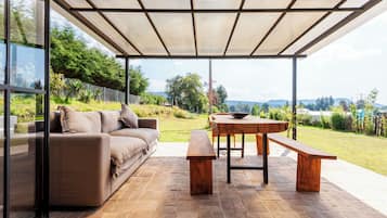 Maison Confort, vue jardin | Terrasse/Patio