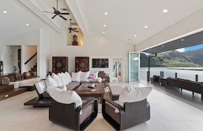 Smart TV - Oceanview Estate, Beach Access, 5 BR Retreat | Pali Kai Palace (Lihue)